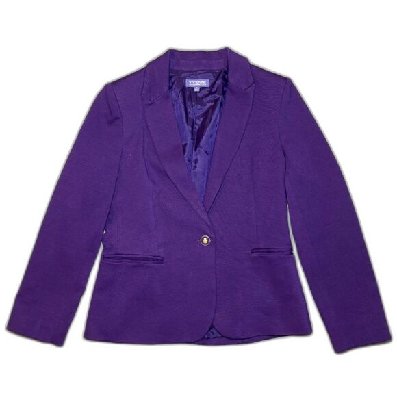 Purple Vivienne Tam Blazer Women's Medium - Picture 1 of 5